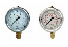Wika - Druckmessgerät mit Rohrfeder, Flüssigkeitsfüllung, - Typ 213.53.063 - MB 0….10 Bar 