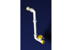 Sondersiphon (Kugelsiphon) saugseitig,