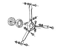 Comefri Bearing cross für TLZ / THLZ / VTZ / NTHZ / TZAF...A, RA || fan size 225 (Complete with bearing RABR-B)