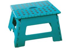 SBS Tritthocker 32 x 25 x 22 cm - bis 150 kg - tragbar rutschfest platzsparend Tritt Steigleiter (Türkis)