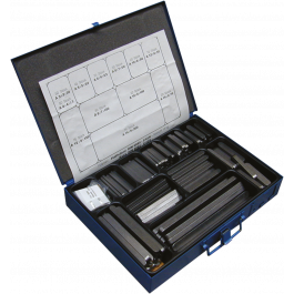 QWORK Federschlüssel Set 140-tlg. - Rundkopf Passfedern 3-6mm In Sortierbox