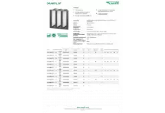 Camfil Kompaktfilter in 3V-Form - Opakfil® Standard ST | ePM10 70% - M6 (Gruppe: Medium) | 592x287x292mm