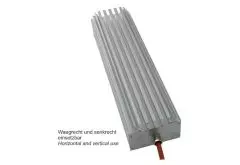 Typ 2 "LM-Long" Schaltschrankheizung | 125 W / 24 V AC/DC  |mit eingebauten Thermostat | mit Anschlusskabel | 316x80x55 mm