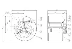 Nicotra-Gebhardt Ventilator DD9/7 M951 1F 6P 1V Art. 6M0690