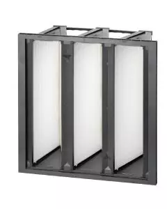 Camfil Kompaktfilter in 3V-Form - Opakfil® Standard ST | ePM1 80% - F9 (Gruppe: Fein) | 592x592x292mm